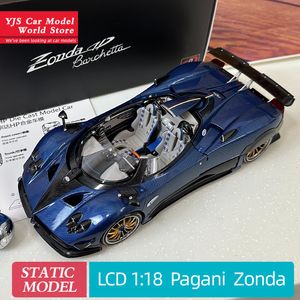 Aircraft Modle LCD 1 18 Pagani Zonda Zonta HP Alloy Full Open Car Model Alloy Sports Collection Gift for Friends and Family 230801