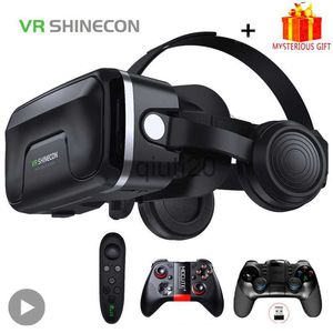 VR Glasses Shinecon Viar 3D Virtual Reality VR Glasses Headset Devices Helmet Lenses Goggles Smart For Smartphones Phone With Controllers x0801