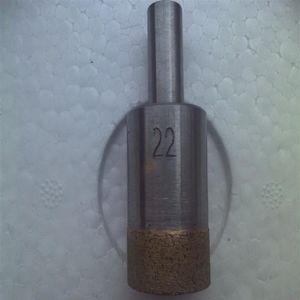 RZZ 24-55mm Punta per carotaggio con codolo dritto Perforazione di sabbia diamantata sinterizzata per pietra di vetro Tile282f