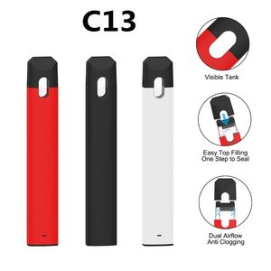 ORIGINAL IMINI C13 Disponibel VAPE PEN USB -laddningsanordning 1.0 ML Tom Oil Vaporizer D8 D9 D10 270mAh Ceramic Coil Pod Factory direkt