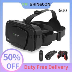 VR Glasses VR Shinecon New 3D Virtual Reality Gaming Glasses Headset Compatible With iPhone and Android Phone G10 Metaverse VR Headset x0801