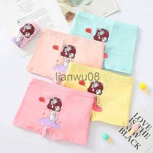 Höschen 4pcsLot Kind Mädchen Höschen Kinder Unterwäsche Prinzessin Mädchen Cartoon Modal Brifes Baby Mädchen Druck Boxer für Jugendliche x0802