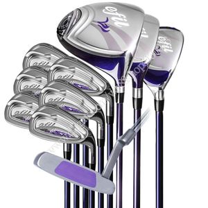 Women Golf Clubs EFIL Complete Sets Golf Driver Wood Irons Putter Girl Beginner Clubs L Flex Graphite Shaft Free shipping No Bag