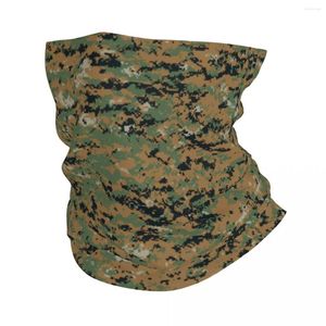 Bandanas Marpat Military Army Camo Neck Gaiter Women Men UV Face Shield Winter Woodland Camouflage Bandana Scarf för cykling