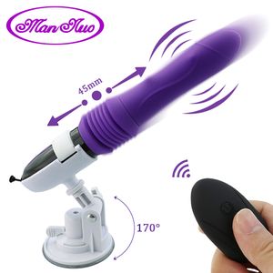 Vibratori Telescopico Dildo Vibratore Automatico Su Giù Massaggiatore Punto G Spinta Figa retrattile Vibrazione Giocattoli sessuali di grandi dimensioni per donne 230801