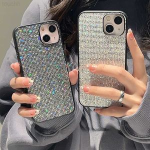 Корпуса сотового телефона роскошный бренд Bling Glitter Sequin Soft Phone Case для iPhone 14 11 12 13 Pro 7 8 плюс XS XS Max Se Mini Back Cover Coque Capa L230731