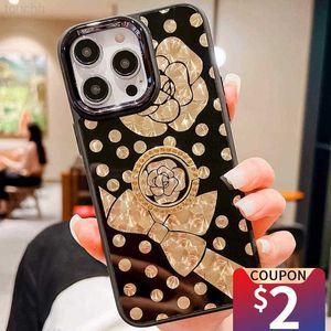 Case di telefonia cellulare Luxury Flower Geometric Pattern Telefono Custodia per iPhone 14 11 13 12 Pro Max xr XS 7 8 Plus SE2022 2022 BLING Square Cover Funda L230731