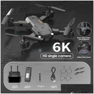 Electric/Rc Aircraft Electricrc Drone 5G Gps 8K Hd Professional S 6K Aerial Pography Rc Helicopter Obstacle Avoidance Quadcopter Dista Dhits