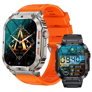 K57 Pro Smart Watch Men 400mah 1.96 IPS 심박수 모니터 혈액 산소 IP68 방수 실외 타이머 기상 스포츠 스마트 워치 K57Pro