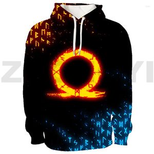 Moletom Masculino Anime God Of War 3D Kratos Harajuku Moletom Moda Agasalho Feminino Moda Casal Roupas Casuais Masculinas Diariamente