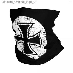 Fashion Face Masks Neck Gaiter Scarves German Iron Cross Templar Knight Bandana Neck Gaiter Printed Germany Flag Face Scarf Men Women Z230803