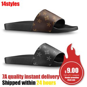 Louisvuitton Waterfront Gummi Slipper Slides Luxurys Designer Sandal Mules Summer Mens Classics Slide Casual Shoes Sandale Slides Womens Beach Pool Sliders 35-46