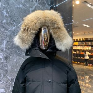 Winter Fourrure Daunenparka Pufferjacke Homme Jassen Chaquetas Oberbekleidung Wolfspelz mit Kapuze Fourrure Manteau Wyndham Jacke Mantel Hiv2336