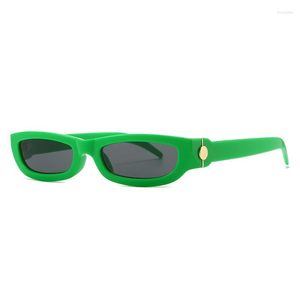Güneş gözlüğü dikdörtgen kadın moda küçük kare çerçeve vintage marka gözlükleri erkekler gölgeler retro berrak yeşil oculos uv400