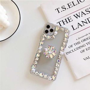 Cell Phone Cases Shiny Diamond Phone Case For Huawei 9x Pro P Smart 2021 P50 P40 Lite P30 P20 Honor 30 20i Dazzling Rhinestone Border Soft Cover L230731