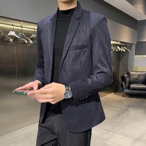 Garnitury męskie 2023 Autum Wedding Suknia Men Style Korean Blackblazer Jacket Fashion Casual Suit Business Blazers Costume Homme