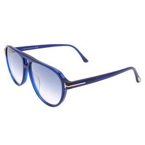 Luxuriöse Tom Designer-Brief-Sonnenbrille für Damen und Herren, Ford, Vollrahmen, modischer Farbverlauf, Clip, für den Außenbereich, nicht polarisiertes Blech