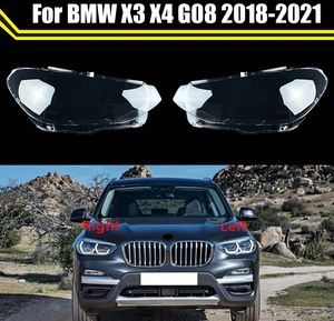 Bilens främre strålkastare för BMW X3 X4 G08 2018-2021 Glasstrålkastare.