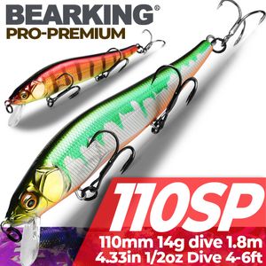 Iscas Iscas BEARKING 11cm 14g Top Hard Fishing Minnow qualidade Wobblers boa ação profissional Tackles artificiais 230802