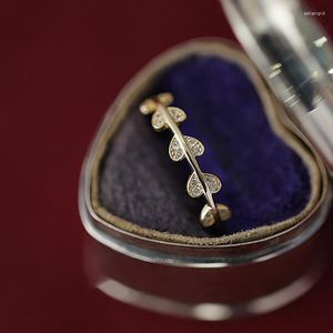 Wedding Rings Classic Female Crystal Love Heart Ring Charm Gold Color Open For Women Luxury Square Zircon Stone Engagement