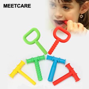 Back Massager Kid Chewing Tube Speech Therapy Teeth Children Talk Tools for Autism Sensory S Oral Muscle Rehabilitation Training 230802