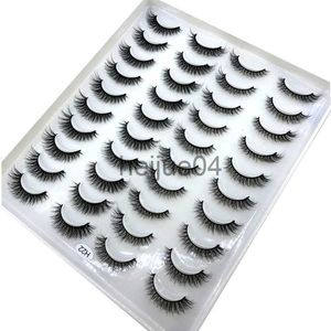 False Eyelashes HBZGTLAD 20 pairs 3D Mink Lashes Natural False Eyelashes Dramatic Volume Fake Lashes Makeup Eyelash Extension Silk Eyelashes x0802