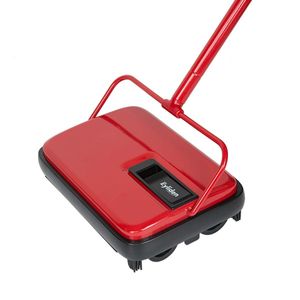 Hand Push Sweepers Eyliden Carpet Floor Sweeper Cleaner Hand Push Automatic Broom for Home Office Carpet Rugs Dust Scraps Paper Cleaning with Brush 230802