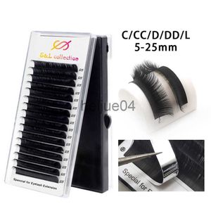 Falska ögonfransar 16RowScase 815mm JBCD Curl Eyelashes förlängning Lurar individuell ögonfransförlängning för sminkanpassad x0802