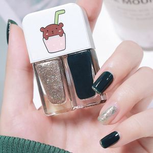 Лак для ногтей 2 в 1 Candy Color Manicure на основе водяного на основе яркого скраба без выпека