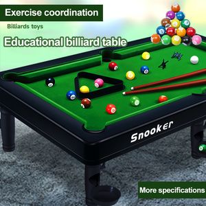 Tavoli da biliardo Giochi da tavolo Mini palla Biliardo Snooker Giocattoli per bambini Festa in casa Gioco da tavolo sportivo Montessori Interazione genitore figlio Ragazzi Regalo 230801