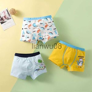 Mutandine New Kids Boy Cotton Underwear 4 Season Cartoon Boxer Teen Big Boy Girl Comodi pantaloncini morbidi per bambini Kid Growth Boxer 3 pezzi x0802