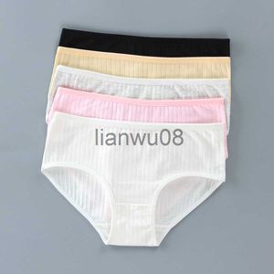 Panties 3Pcs Girls Panties Threaded Triangle Student Pants Children's Solid Color Cotton Summer Thin Comfortable Underwear 816Y x0802