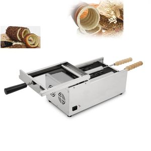 Bread Makers Commercial Dessert Oven Electric Chimney Cake Maker 2 Sticks Rolling Waffle Machine Ice Cream Pancake Baker Grill