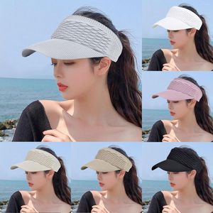 Chapéus de aba larga femininos chapéu de praia sol feminino primavera e verão esportes ao ar livre boné de pato guarda-sol estudante disquete protetor solar