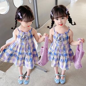 Mädchen Kleider 2023 Lavendel Lila Kleid Für Mädchen Kinder Geburtstag Prinzessin Kostüm Niedliche Kleine Kinder Casual Vestidos 3-8 jahre