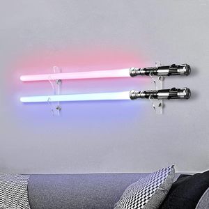 Płyty dekoracyjne 2PCS Acryl Light Sabre Wall Wall Stojak na miecze Sabre; mocowanie na ścianie górna pasa mieczarka stojak