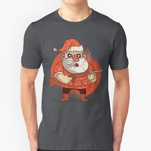 Erkek Tişörtleri Avcılık Noel Baba Erkekler T-Shirt Yumuşak Konforlu Üstler Tshirt Tişört Giysileri Komik Noel Tezgahı Festival Yule Xmas