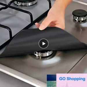 4PCS Stove Protector Cover Liner Gas Stove Protector Gas Stove Stovetop Burner Protector Kitchen Accessories Mat Cooker Cover