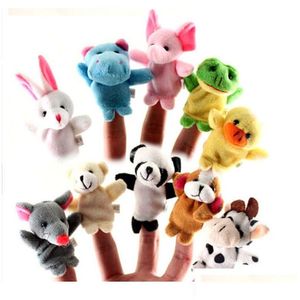 Puppets Animal Finger Puppet Baby Kids Plush Toys Cartoon Child Favor For Bedtime Stories Christmas Gift 1047 V2 Drop Delivery Gifts S Dhix3