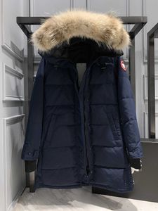 Designer canadense ganso meados de comprimento versão puffer para baixo jaqueta das mulheres para baixo parkas inverno grosso casacos quentes das mulheres à prova de vento streetwear c1