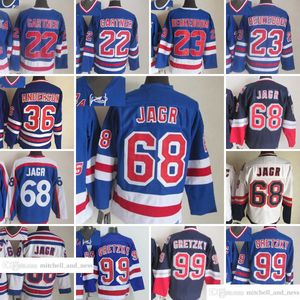 1926-1999 Filme Retro CCM Hockey Jersey Bordado 99 Wayne Gretzky 22 Mike Gartner 23 Jeff Beukeboom 68 Jaromir Jagr 36 Glenn Anderson Vintage Jerseys