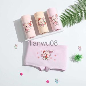 Panties 4PCSSet Kids Girl Underwear Children's Shorts Panties For Baby Toddler Boxers Teenagers Cartoon Cotton Underwear Underpant x0802