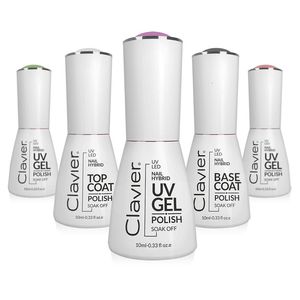 マニキュアクラビエルジェルカラフルなグリッターUVマニキュア用ワニッシュアート10ML 230802