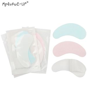 Makeup Tools 100 parskivor Eyelash Paper Patches rosa kuddar under gelögon ympade falska fransar 230801