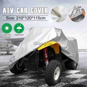 Pára-sol para carro à prova d'água 190T Quad Bike Tractor ATV Cover Anti UV Rain UV Heatproof Lawn Mower ATV Car Cover Bag XL Large 210x120x115cm x0725