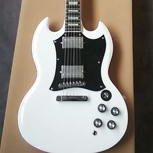 高品質のSG標準ホワイト6ストリングソリッドマホガニーエレクトリックギター