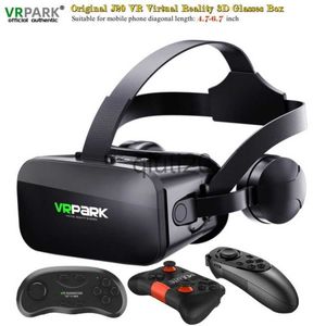 VR Glasses Original J20 4K Virtual Reality 3D Glasses Box Stereo VR Google Cardboard Headset Helmet for IOS Android Phone Max 6.7" Rocker x0801