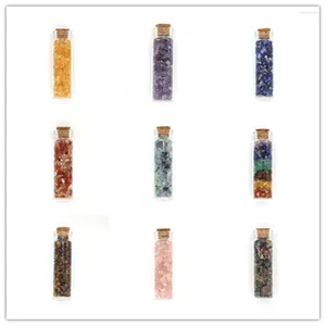 Naszyjniki wisiorek modne puszki spersonalizowana butelka dryfu z małymi żwirowanymi cytrynami kryształowymi różowymi biżuterią kwarcową