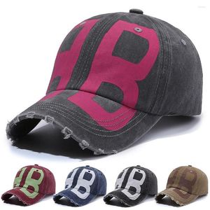 Ball Caps Prints Baseball For Women And Men Unisex Sports Hats Cotton 56-60cm Four Seasons Vintage Fashion Curved Brim BQ0577