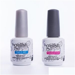 Andere Gesundheitsschönheitsartikel Dhs Harmony UV-Gele Nail Art 5 ml Gel Glitter Primer Top Coat Maniküre-Tipps Soak Off Nails Polish Drop Del Dhart